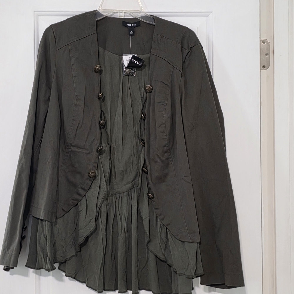 Women's Plus Green Jacket